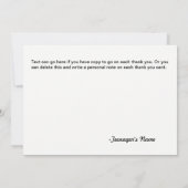 Boy License Bord Dank u wel kaarten (Achterkant)