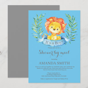 Boy Lion Baby shower par Mail Invitation