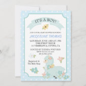 Boy Llama Baby shower Uitnodiging (Voorkant)