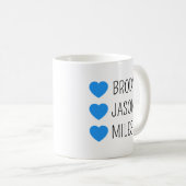 Boy Mama Mug with Kids’ Names, Custom Mom of Boys  (Devant droit)