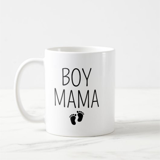 Boy Mama Mug with Kids’ Names, Custom Mom of Boys (Gauche)