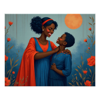 Boy, Mom, and Happiness Perfect Poster