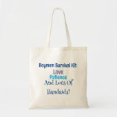 Boy Mom Survival Kit Grappig Tote Bag (Voorkant)