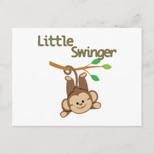 Boy Monkey Little Swinger Briefkaart