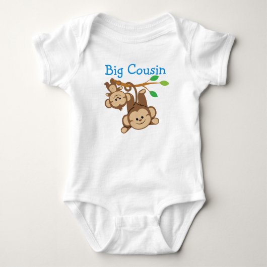 Boy Monkeys Big Cousin Romper (Voorkant)