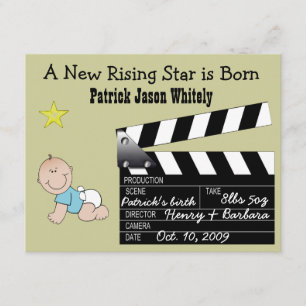 Boy Movie Star Baby faire-part