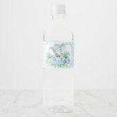 Boy Olifant Baby shower Waterfles Labels Waterfles Etiket (Voorkant)