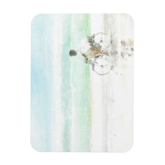 Boy on Bicycle Magneet (Verticaal)