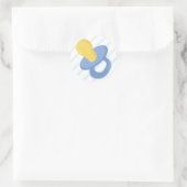 Boy Pacifier Ronde Sticker (Tas)