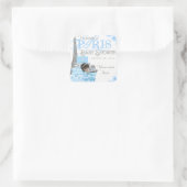 Boy Paris Baby shower Stickers (Tas)