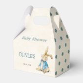 Boy Peter The Rabbit  Baby shower Bedankdoosjes (Voorkant Zijde)