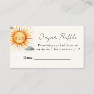 Boy Pink Unique Sky Cloud Sunshine Baby shower Informatiekaartje