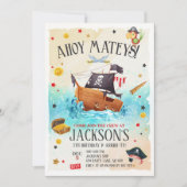 Boy Pirate Invitation Anniversaire (Devant)