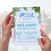 Boy Pool Party Invitation – Cool Dude Birthday Kaart