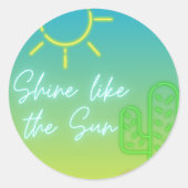 Boy Pool Party Ronde Sticker (Voorkant)