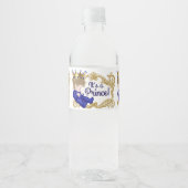 Boy Prince Baby shower Bouteille d'eau Étiquettes (Devant)