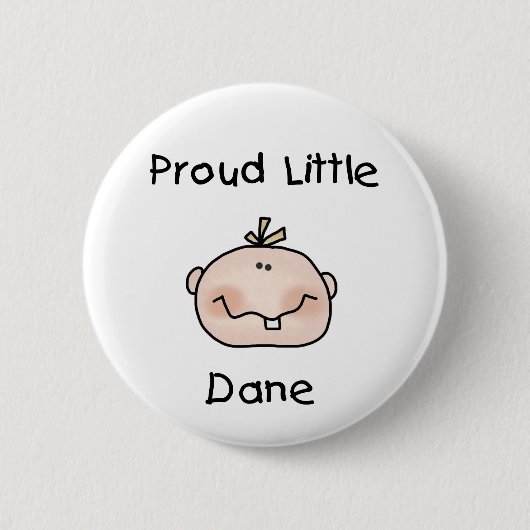 Boy Proud Danish Baby Ronde Button 5,7 Cm (Voorkant)