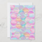 Boy Rainbow Balloons Blue Arch Baby shower Kaart (Achterkant)