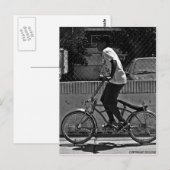 Boy Riding Bike Briefkaart (Voorkant / Achterkant)