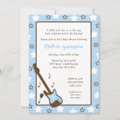 Boy Rock Star Baby shower Uitnodiging (Voorkant)