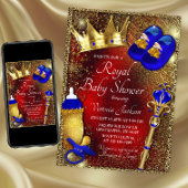 Boy Royal Prince Baby shower Uitnodiging