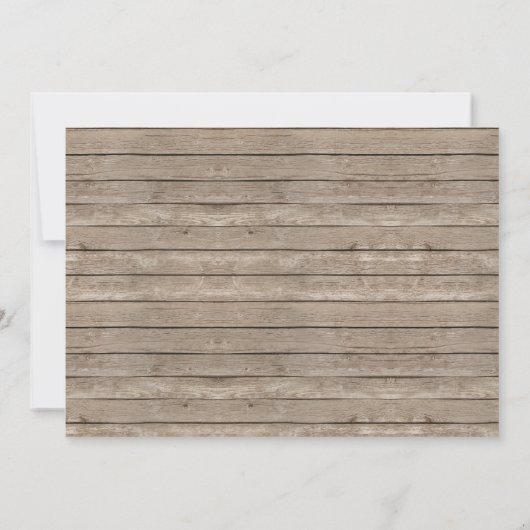 Boy Rustic Citrouille Invitation d'anniversaire (Dos)