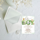 Boy Safari Animaux Baby shower Invitation