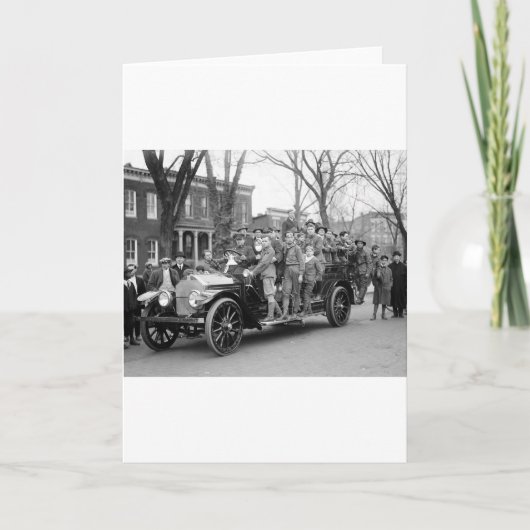 Boy Scout Fire Drill, jaren 1910 Kaart (Voorkant)