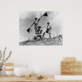 Boy Scout Semaphore Flags, jaren 1940 Poster (Keuken)