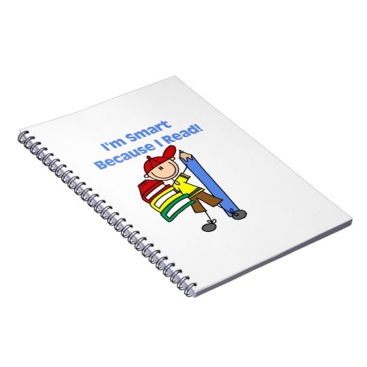 Boy Smart omdat ik las Notitieboek (Rechterzijde)