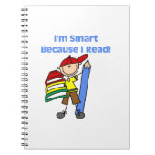 Boy Smart omdat ik las Notitieboek (Voorkant)