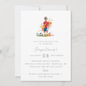 Boy Soccer Invitation de fête d'anniversaire - Aqu (Devant)