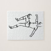 Boy Soccer Player Legpuzzel (Horizontaal)