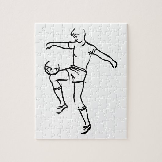 Boy Soccer Player Legpuzzel (Verticaal)