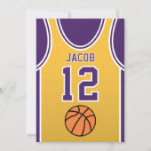 Boy Sports Invitation Anniversaire (Dos)