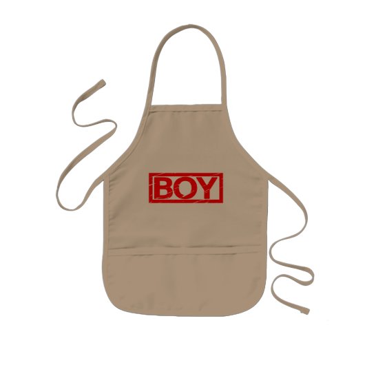 Boy Stamp Kinder Schort (Voorkant)