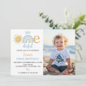 Boy Sunshine Arc-en-ciel Invitation photo (Debout devant)