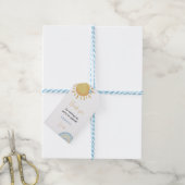 Boy Sunshine Rainbow Bedankt Label Verjaardagsfees Cadeaulabel (Met Touw)