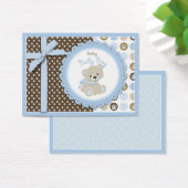 Boy Teddy Bear Gift Label Visitekaartje (Bureau)