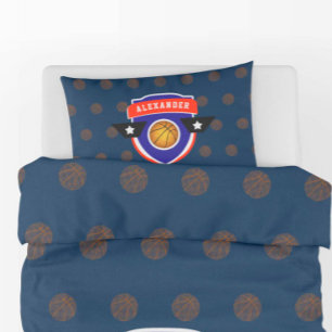 Boy Teen Basketball Ball Sports Blue Red Athlete Kussensloop