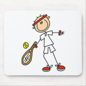 Boy Tennis Player Mousepad Muismat (Voorkant)