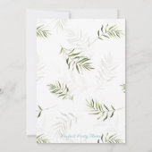 Boy Tiger Baby shower Invitation Kaart (Achterkant)