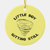 Boy Tornado Keramisch Ornament (Voorkant)