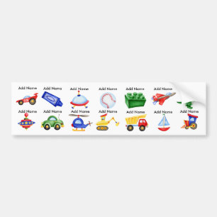 Boy Toys Waterdichte Sippy Cup Labels Bumpersticker