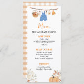 Boy Vêtements d'automne Citrouille Menu Baby showe (Devant / Derrière)