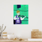 BOY VIOLINIST POSTER (Keuken)