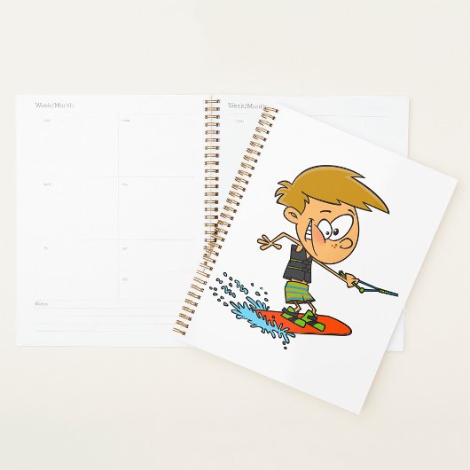 Boy Wakeboarding Fun Zomer Watersport Planner