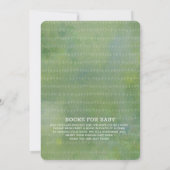 Boy Watercolor Elephant Baby shower Invitation (Dos)