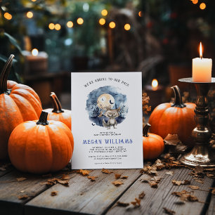 Boy Werewolf Halloween-Baby shower Kaart