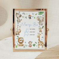 Boy Wild One Safari Baby shower Moeder Osa Bar